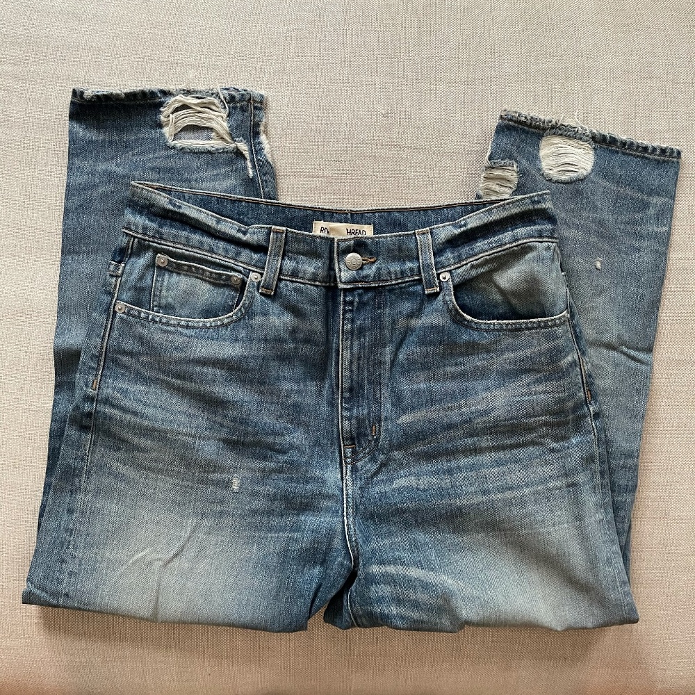 Madewell Rivet & Thread High Rise Slim Boyjeans - image 3